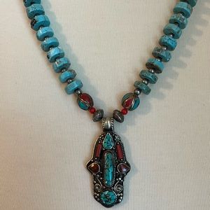 Beautiful jade necklace bought in Qatar -  unique piece